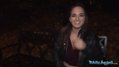 Hispanic stunner riding that dick in a POV public movie