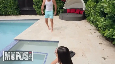 Short and curvy Violet Gems enjoys a huge dick in her pussy