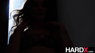 Gorgeous model rides a fat cock like a real cowgirl