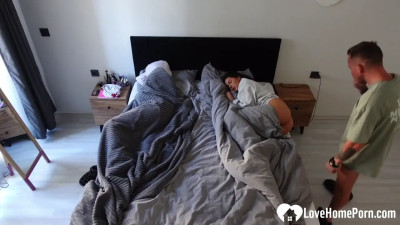 Legit POV fuck with his girlfriend in the morning