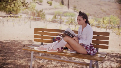 Elizabeth T is a cutie who plays with a sex toy