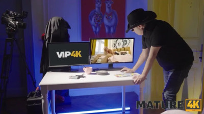 Blonde babe getting fucked deeper than ever before