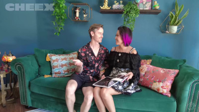 Dan and Sushi putting on a show in front of the camera