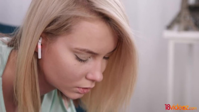 Russian teen Polly White is talked into having anal sex
