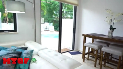 Nice tits brunette wants to get fucked on all fours