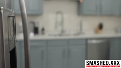 Skinny blonde teen Molly Little's kitty pounded hardcore