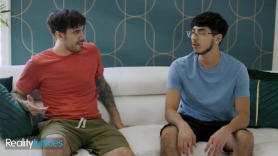 Curvy blonde MILF welcomes a young cock in her holes