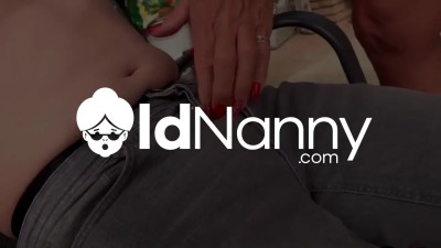 Horny teen is crazy about his GILF housemaid's pussy