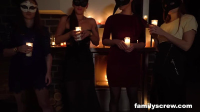 Family party ends up with creampies and lots of cumshots