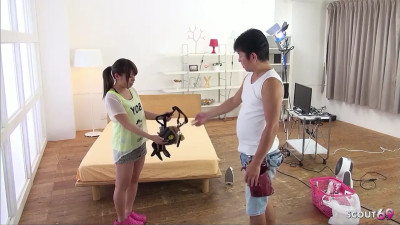 Virgin from Japan getting fucked by an older dude