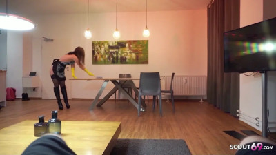 TinyEmily sucking and banging a big dick in POV