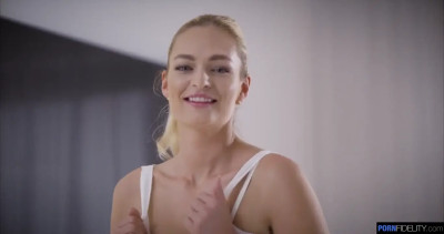 Blonde with a tight body licked before getting dicked