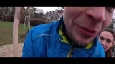 Amateur athlete cheating on her man with a true stranger