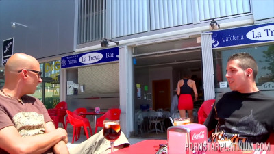 Cristal Cherry is outside where she is taking a big dong