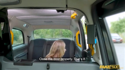 Blonde babe does not have cash on her... she has CUNT on her