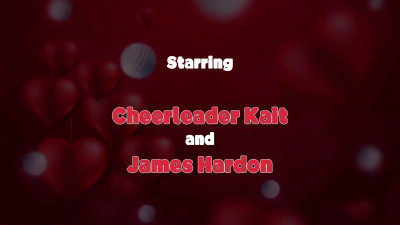 Cheerleader Kait getting her pussy filled up by a BBC