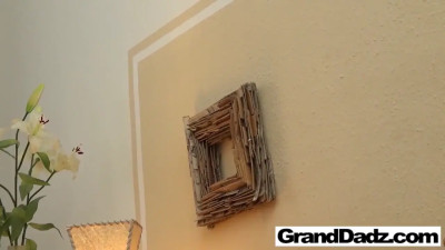 Old dick makes this young blonde whore lose her marbles