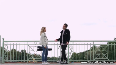 Leggy Luna Umberlay gets fucked from behind... full speed