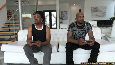 Evie Christian taiking on a couple of big black dicks