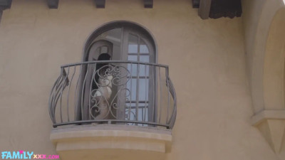 Petite Asian babysitter gifts her tight cunt to the employer