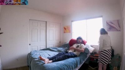 Tempted stepmother allows him to fuck her in POV, hard