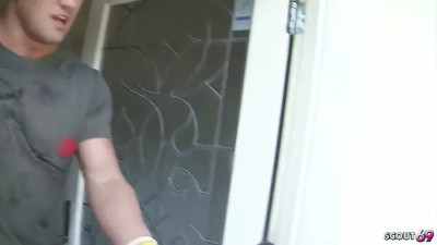 Big boobs BBW blonde getting fucked by a new man today