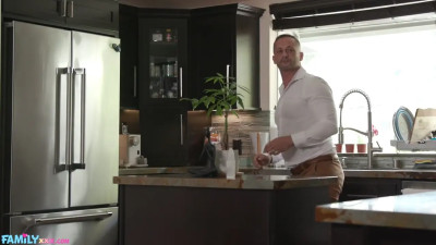 Older guy is going to fuck his stepdaughter silly