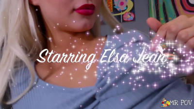 Stunning blonde model Elsa Jean fucking in POV