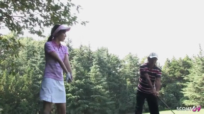 Golfer teen from Japan gets her pussy pounded silly