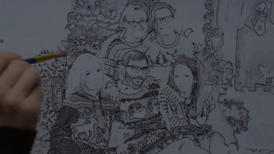 Joshua Leiws enjoys a threesome with two babes