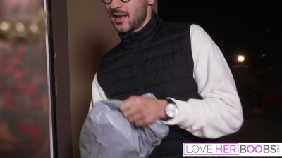 Connie Perignon and Milan Ponjevic in an interracial scene