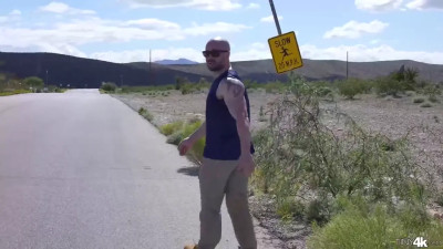 Katie Kush bending and flexing to give him a great fuck