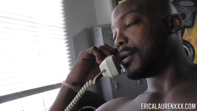Erica Lauren takes a break for a big black dick