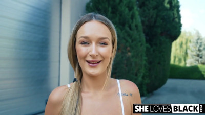 A big black cock penetrating the sexy babe Elena Lux