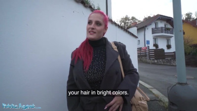 Real basement bang with a pink haired amateur pornstar
